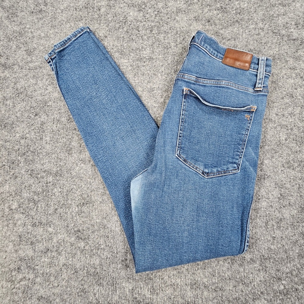 Madewell 10" High Rise Skinny Jeans Womens 30 Medium Wash Tencel Stretch Denim‎